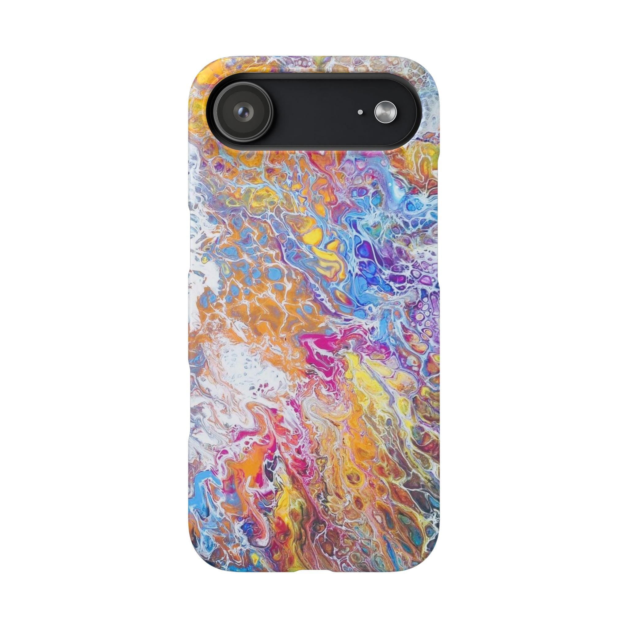 Confetti Orbit Hard Case – Cosmic Swirl Tough Cover for Everyday Impact