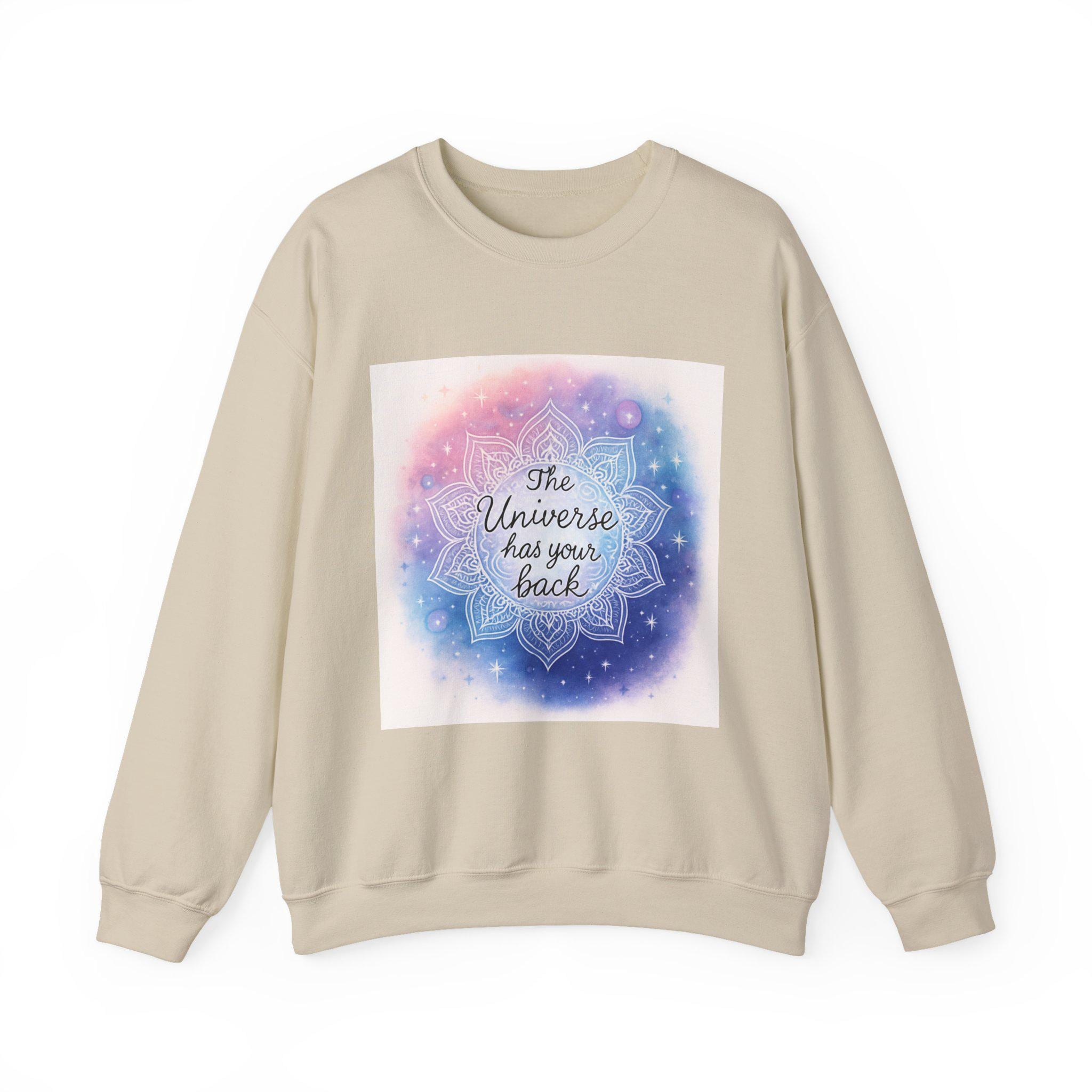 The Universe Has Your Back mandala galaxy Sweatshirt | spiritual affirmation crewneck