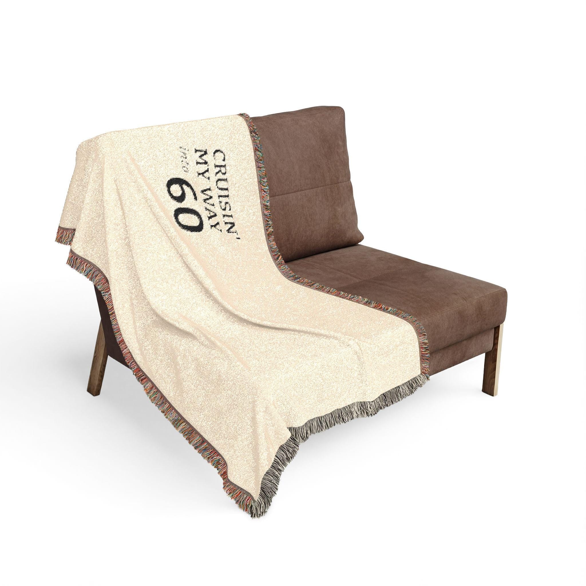 Cruisin' My Way 60 Woven Blanket | Birthday Milestone Throw