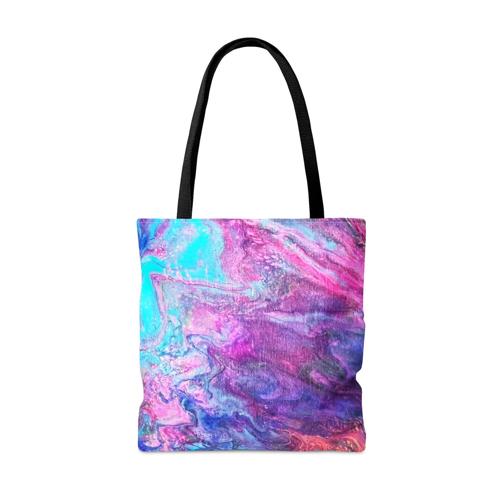Flames Meet Water Tote Bag: Artistic Canvas Shopper