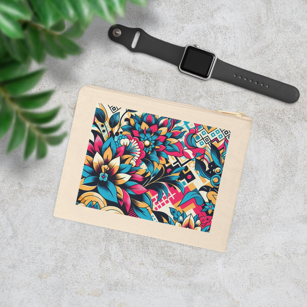 Floral Mandala Accessory Zipper Pouch / Makeup Bag