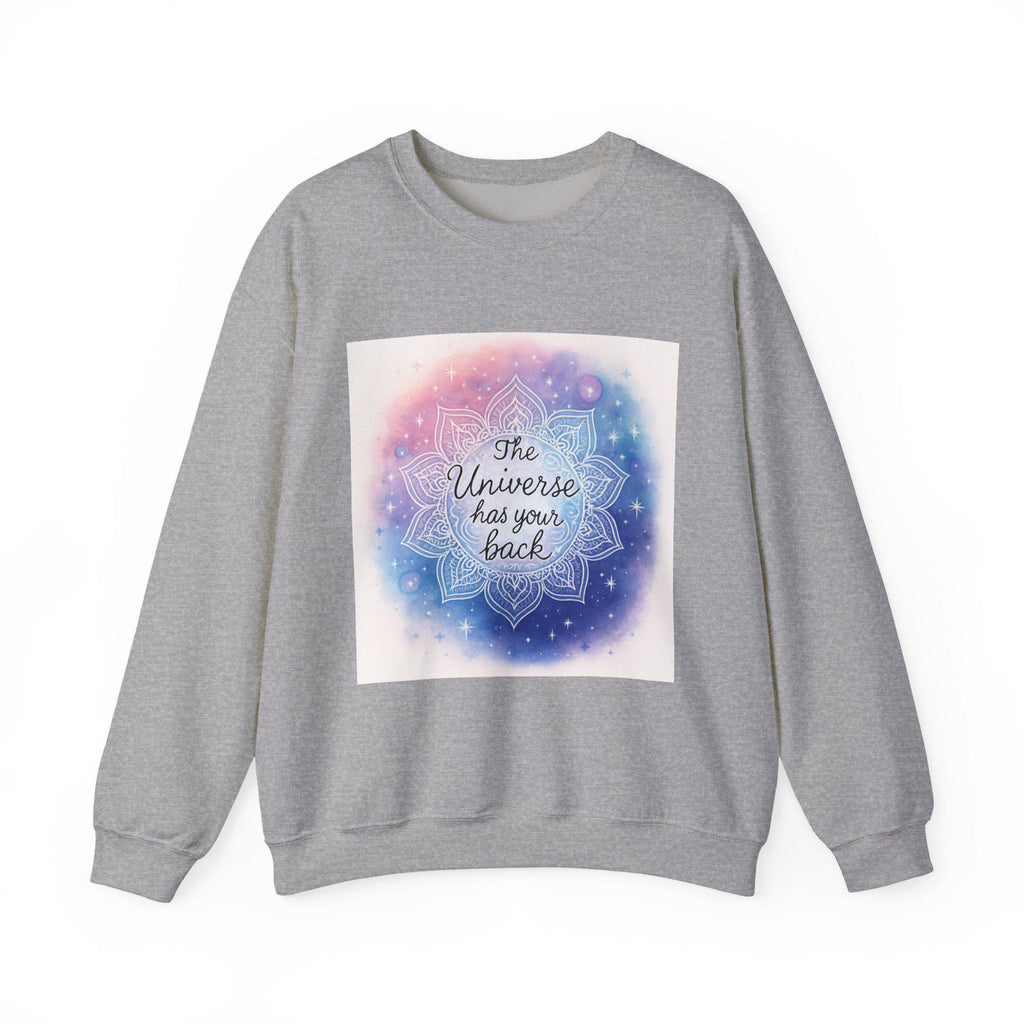 The Universe Has Your Back mandala galaxy Sweatshirt | spiritual affirmation crewneck