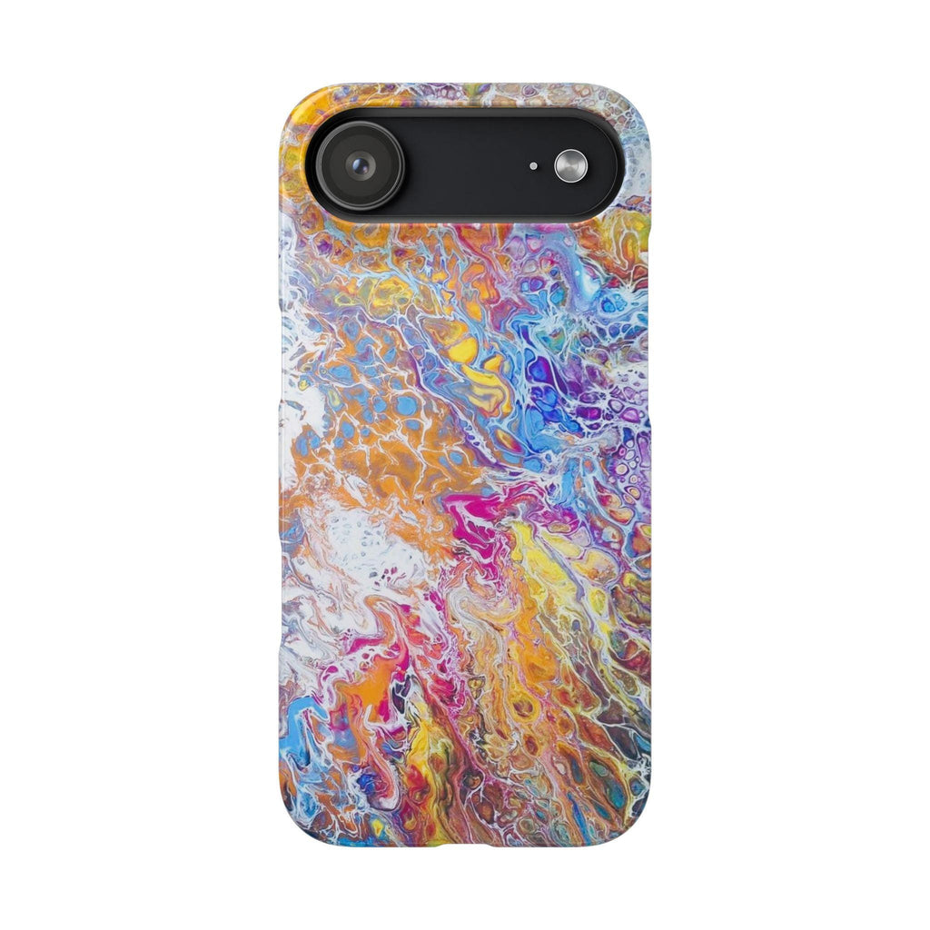 Confetti Orbit Hard Case – Cosmic Swirl Tough Cover for Everyday Impact