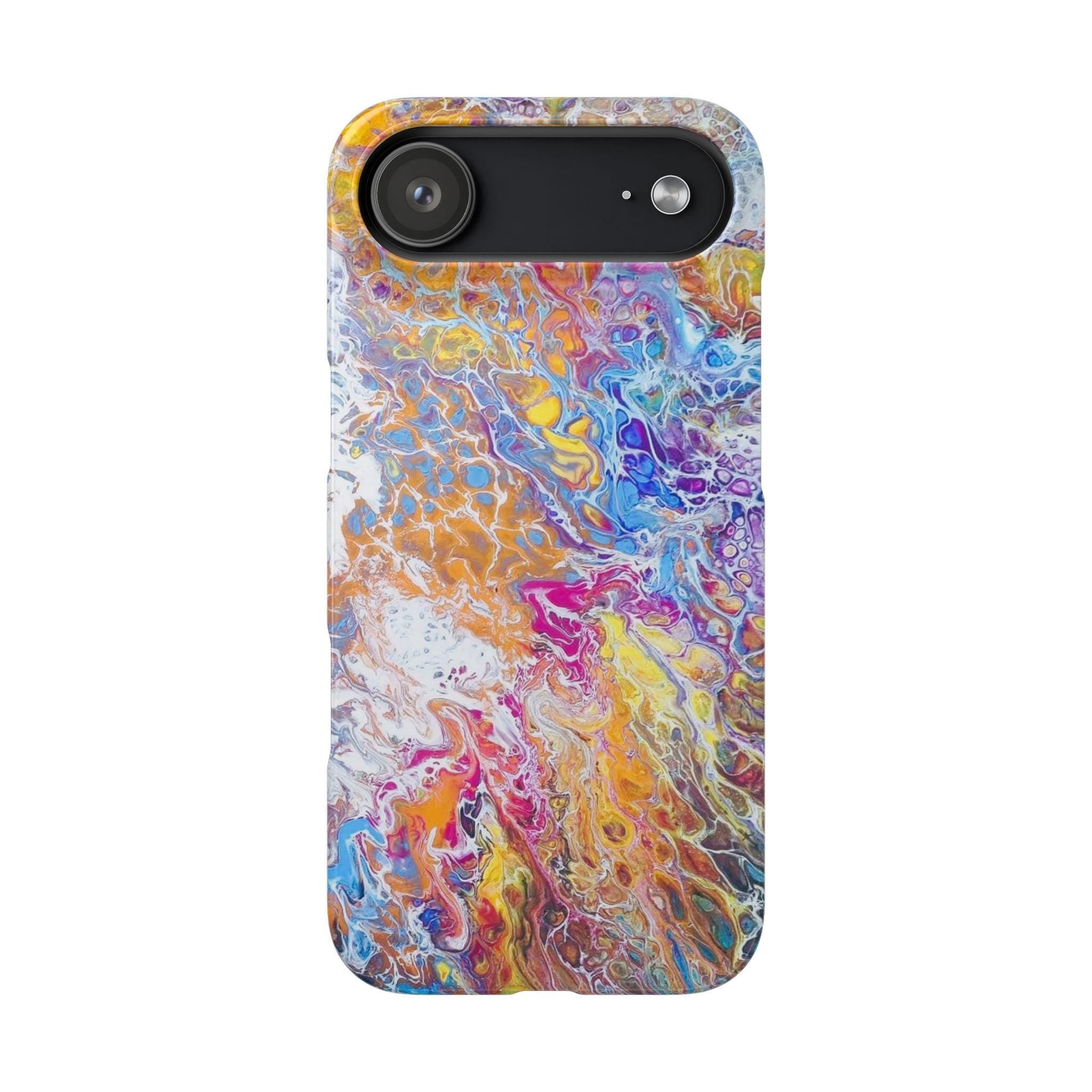 Confetti Orbit Hard Case – Cosmic Swirl Tough Cover for Everyday Impact