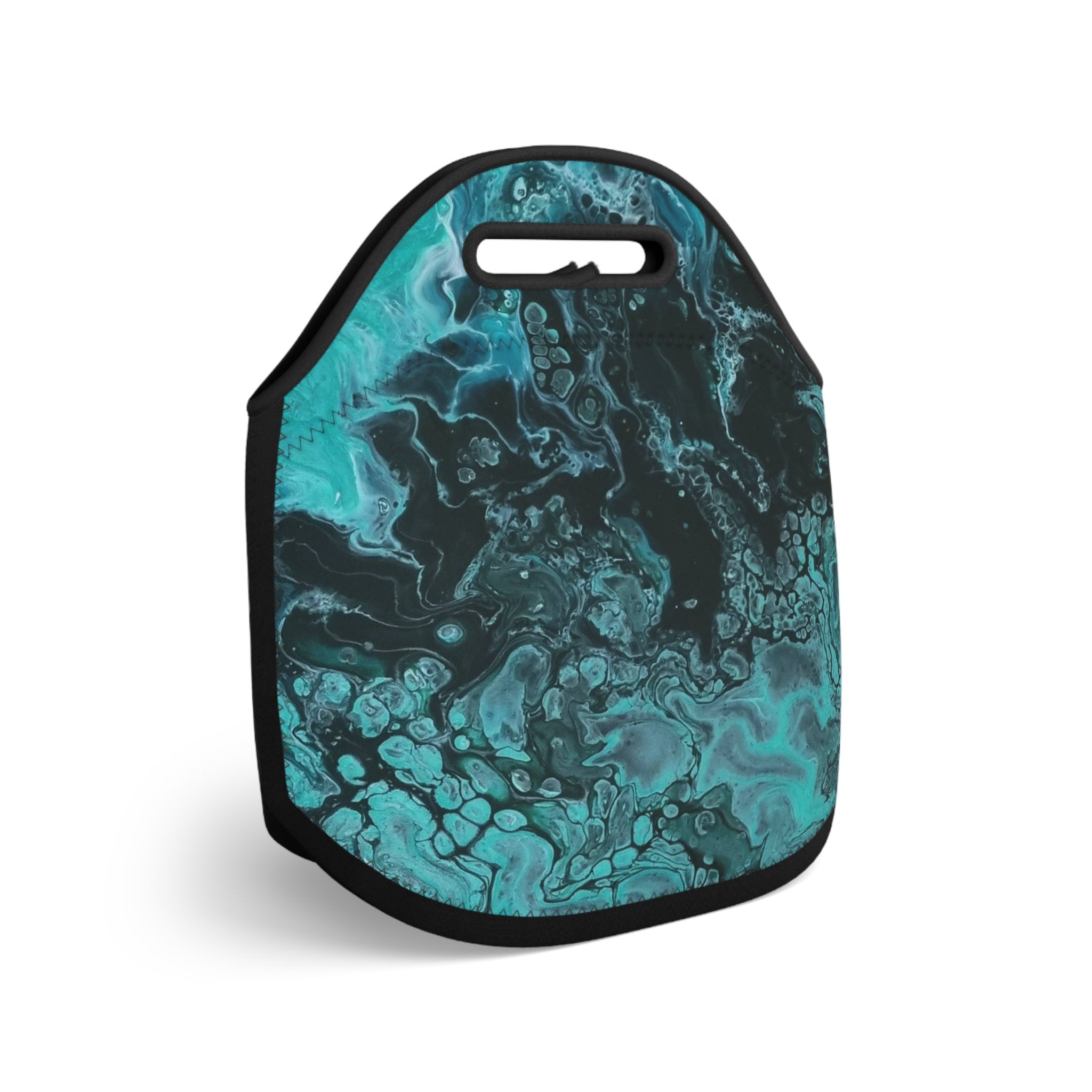 Forest Fade Neoprene Lunch Bag – Artistic Insulated Tote for School, Work & Picnic Days