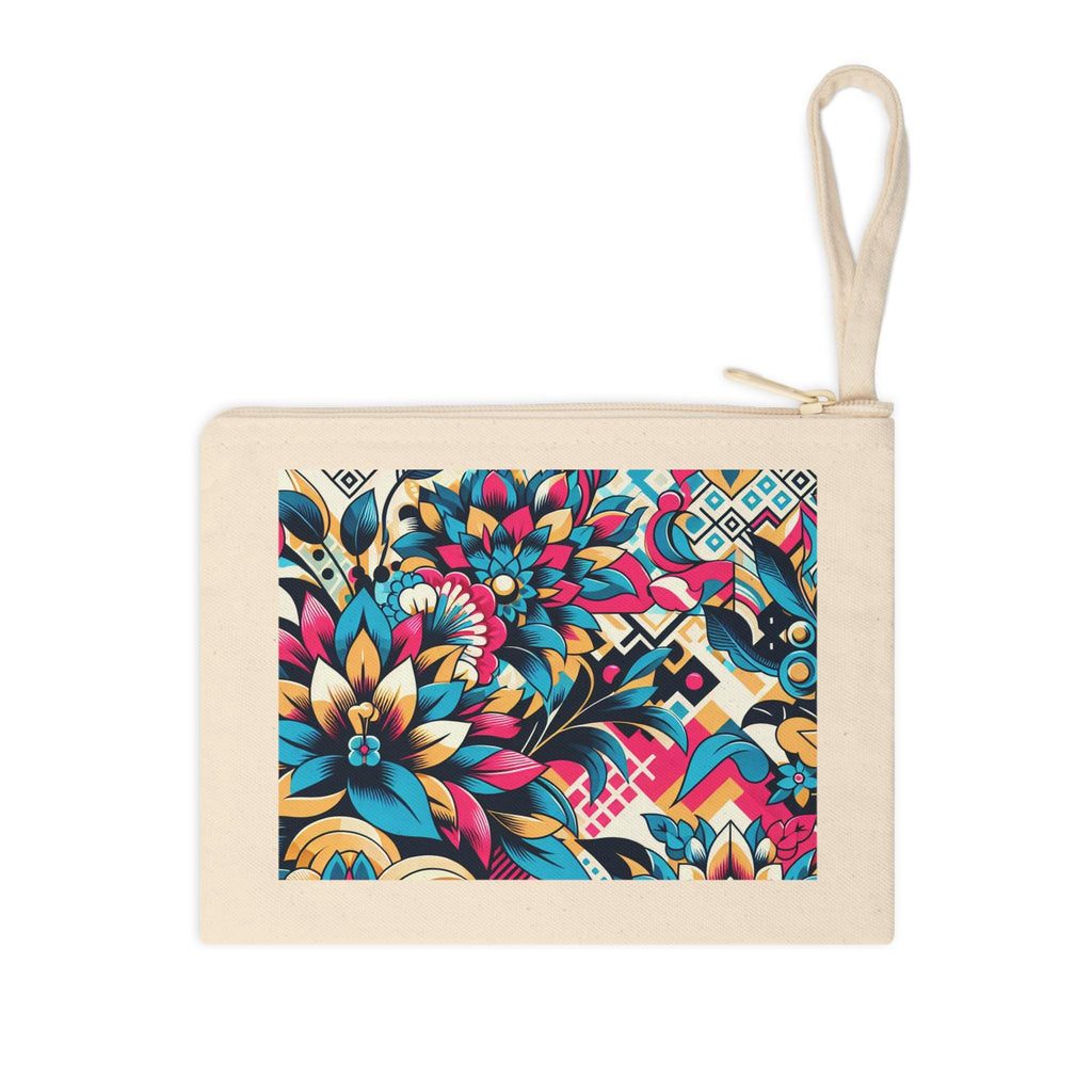 Floral Mandala Accessory Zipper Pouch / Makeup Bag