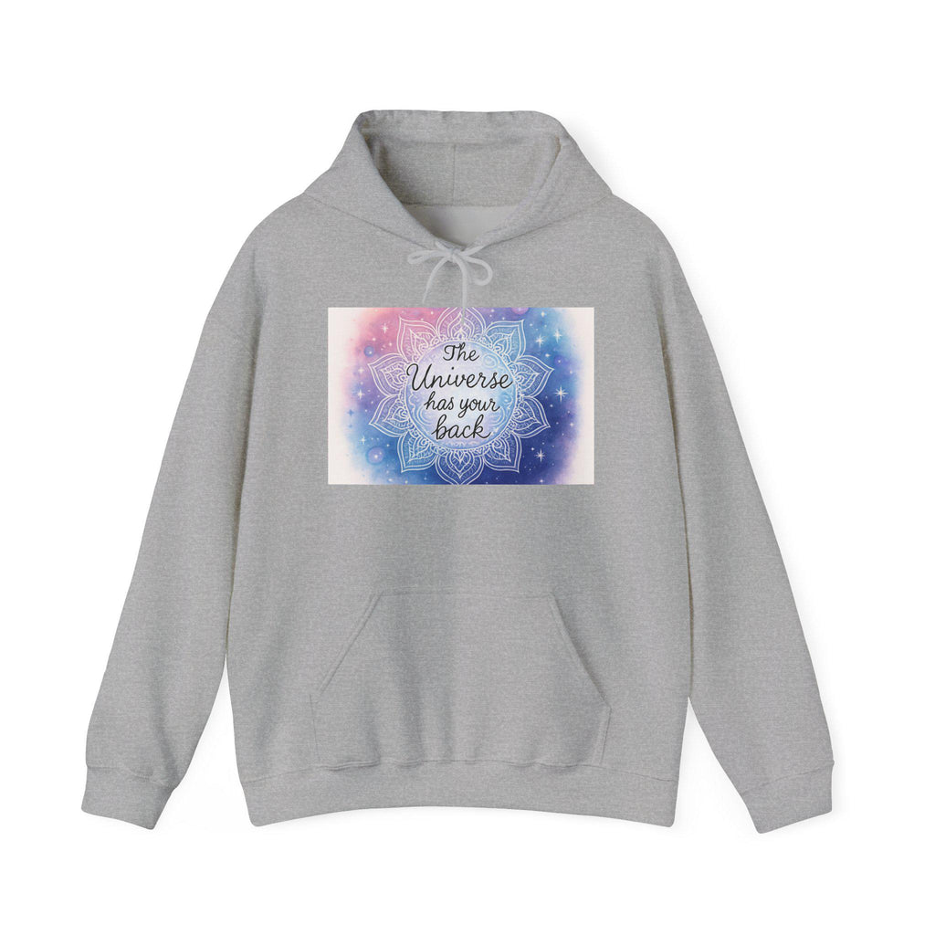 The Universe Has Your Back hoodie | Mandala Galaxy Spiritual Sweatshirt