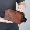 Rust and Wine Unisex Travel Toiletry Bag