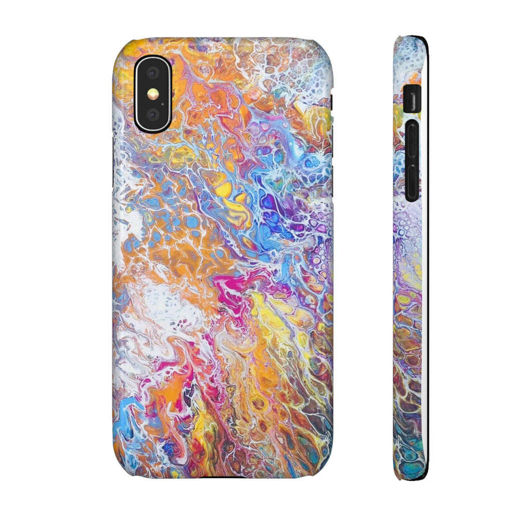Confetti Orbit Hard Case – Cosmic Swirl Tough Cover for Everyday Impact