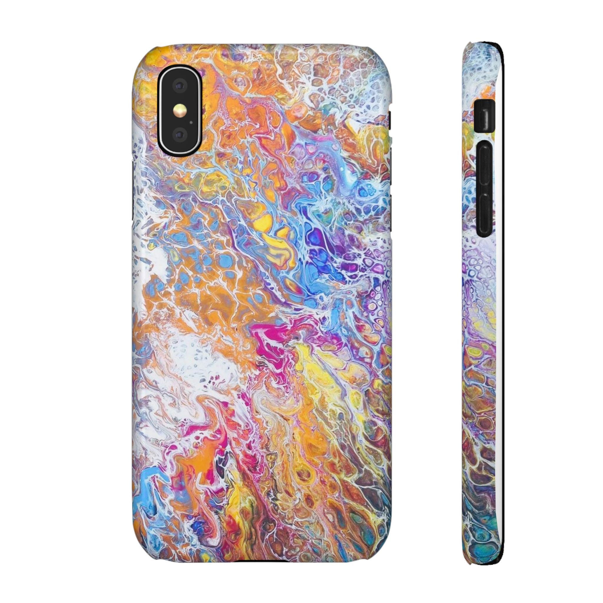 Confetti Orbit Hard Case – Cosmic Swirl Tough Cover for Everyday Impact