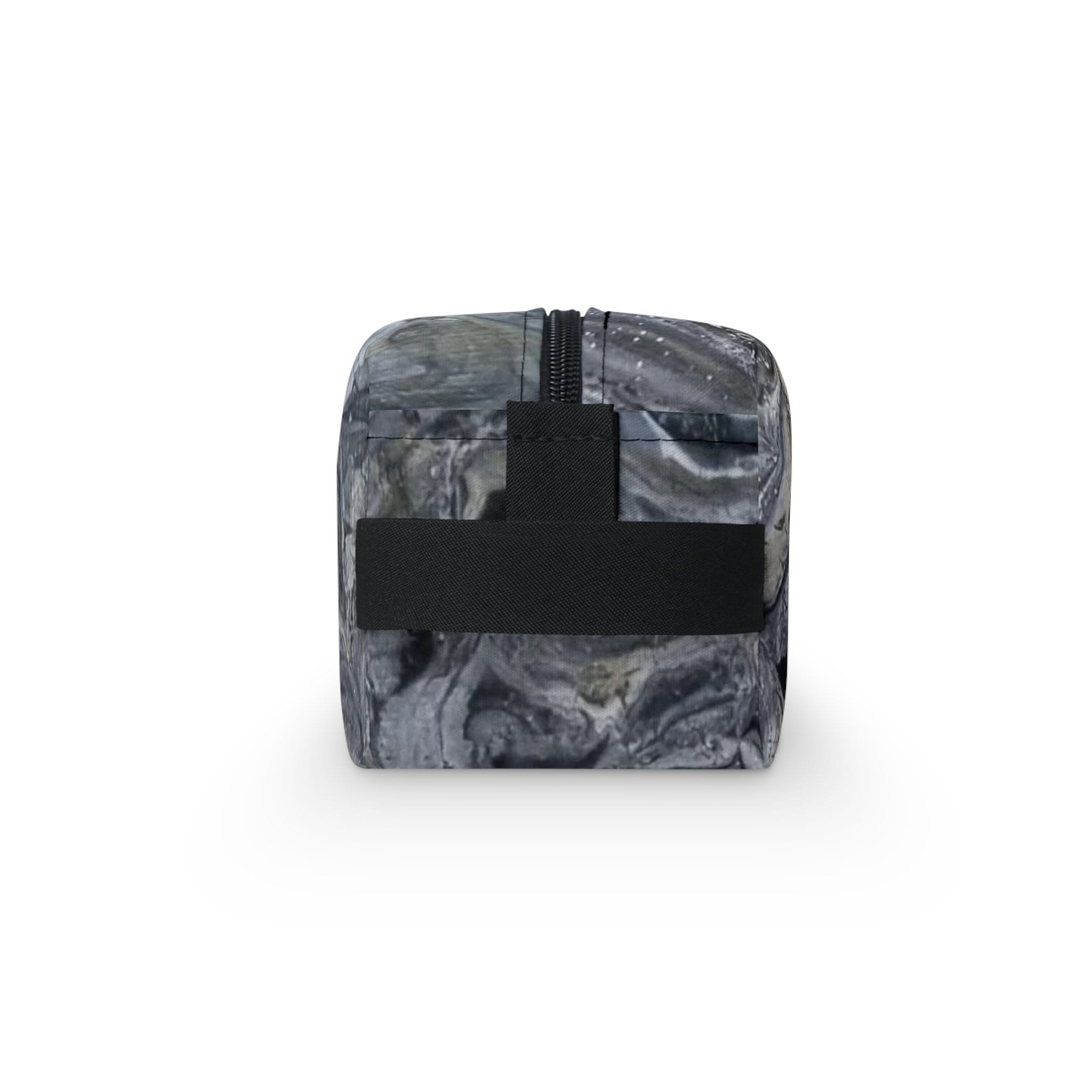 Unisex Toiletry Bag – Marbled Travel Case for Men & Women – Stylish Organizer with Gold Accents