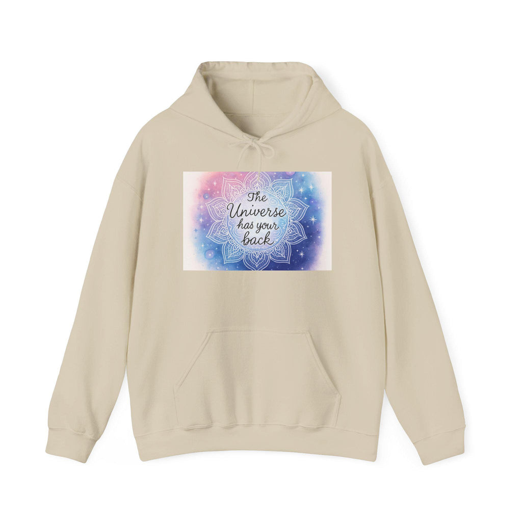 The Universe Has Your Back hoodie | Mandala Galaxy Spiritual Sweatshirt