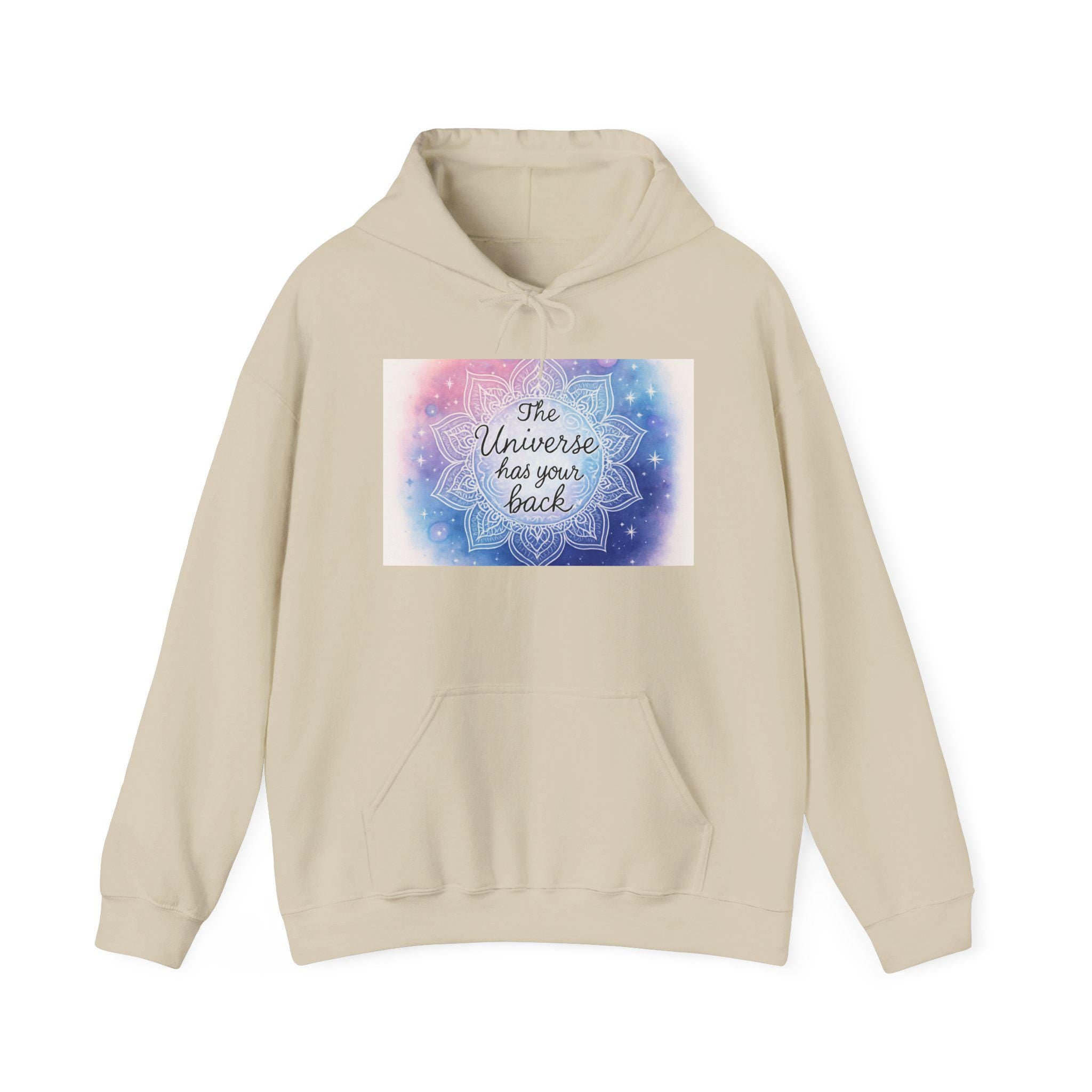 The Universe Has Your Back hoodie | Mandala Galaxy Spiritual Sweatshirt
