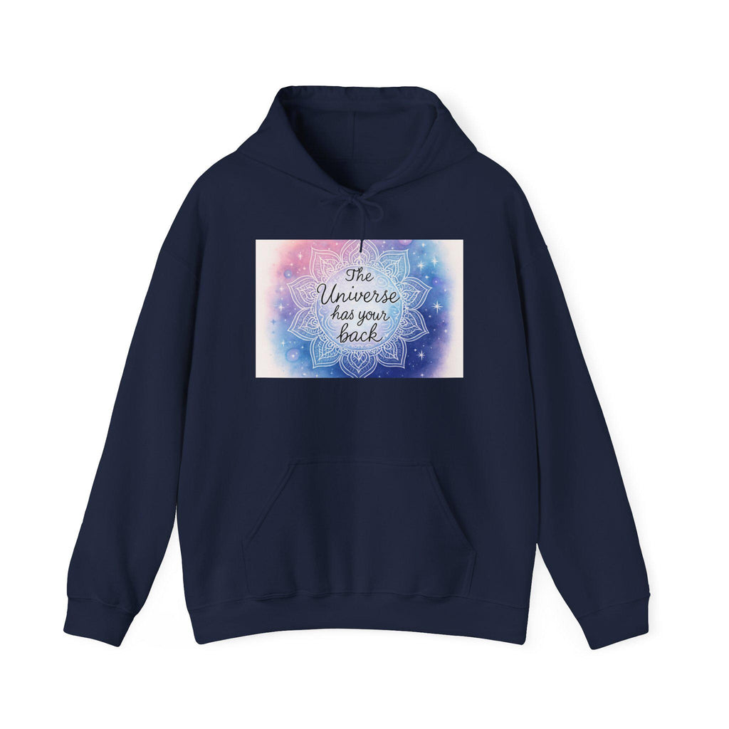 The Universe Has Your Back hoodie | Mandala Galaxy Spiritual Sweatshirt