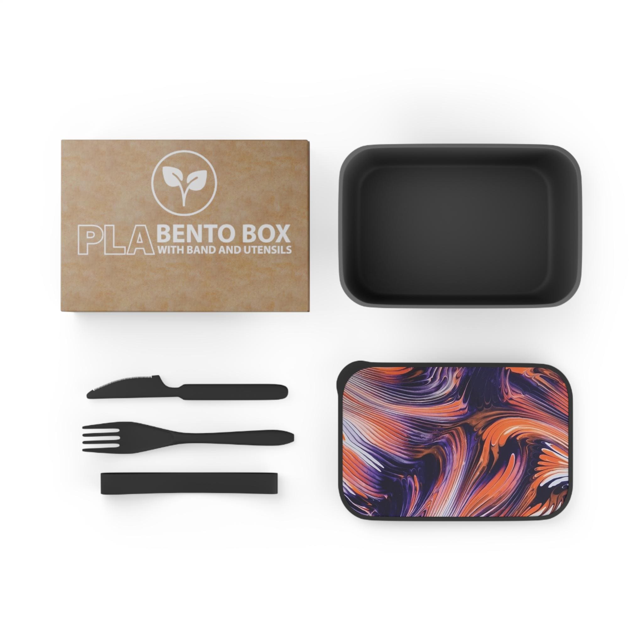 Abstract Swirl Pattern PLA Bento Box