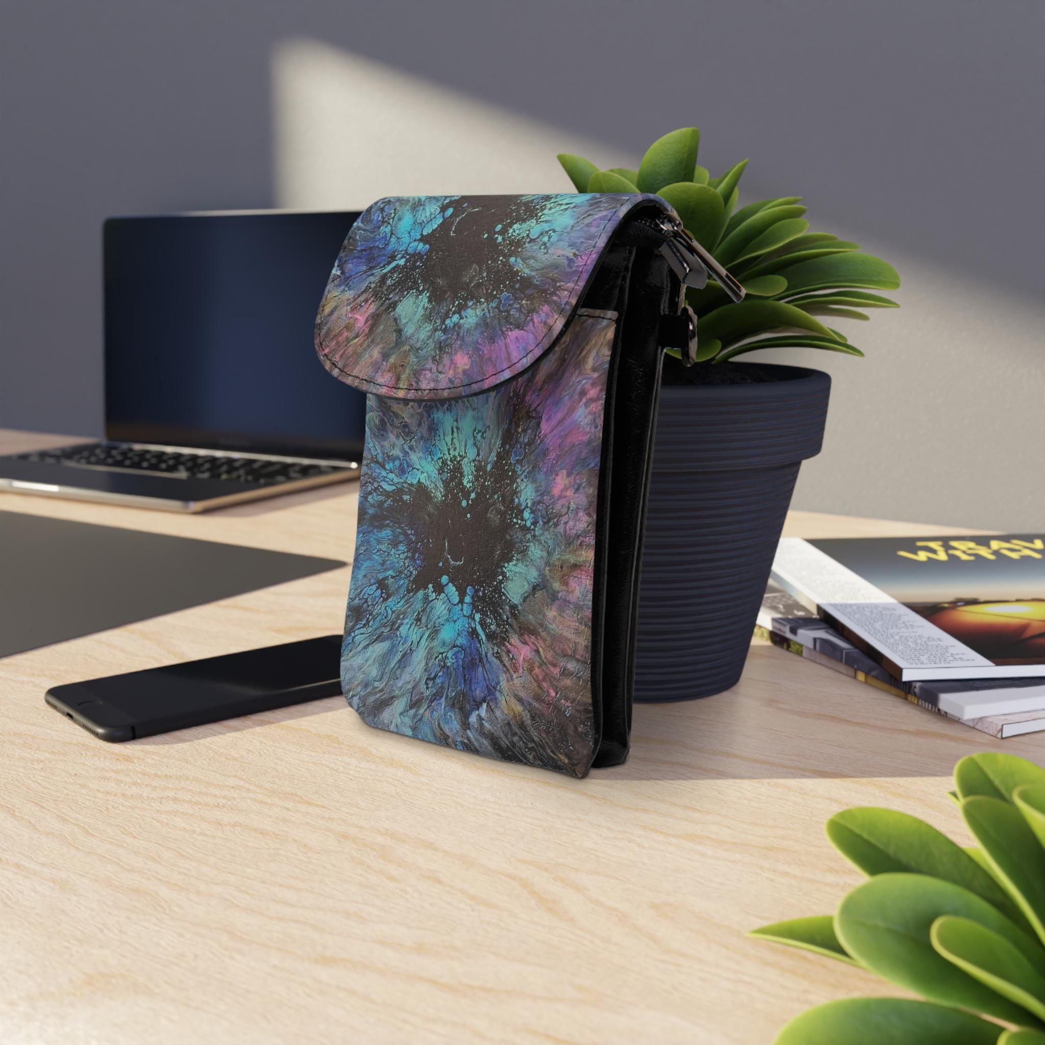 Small Cell Phone Wallet with strap