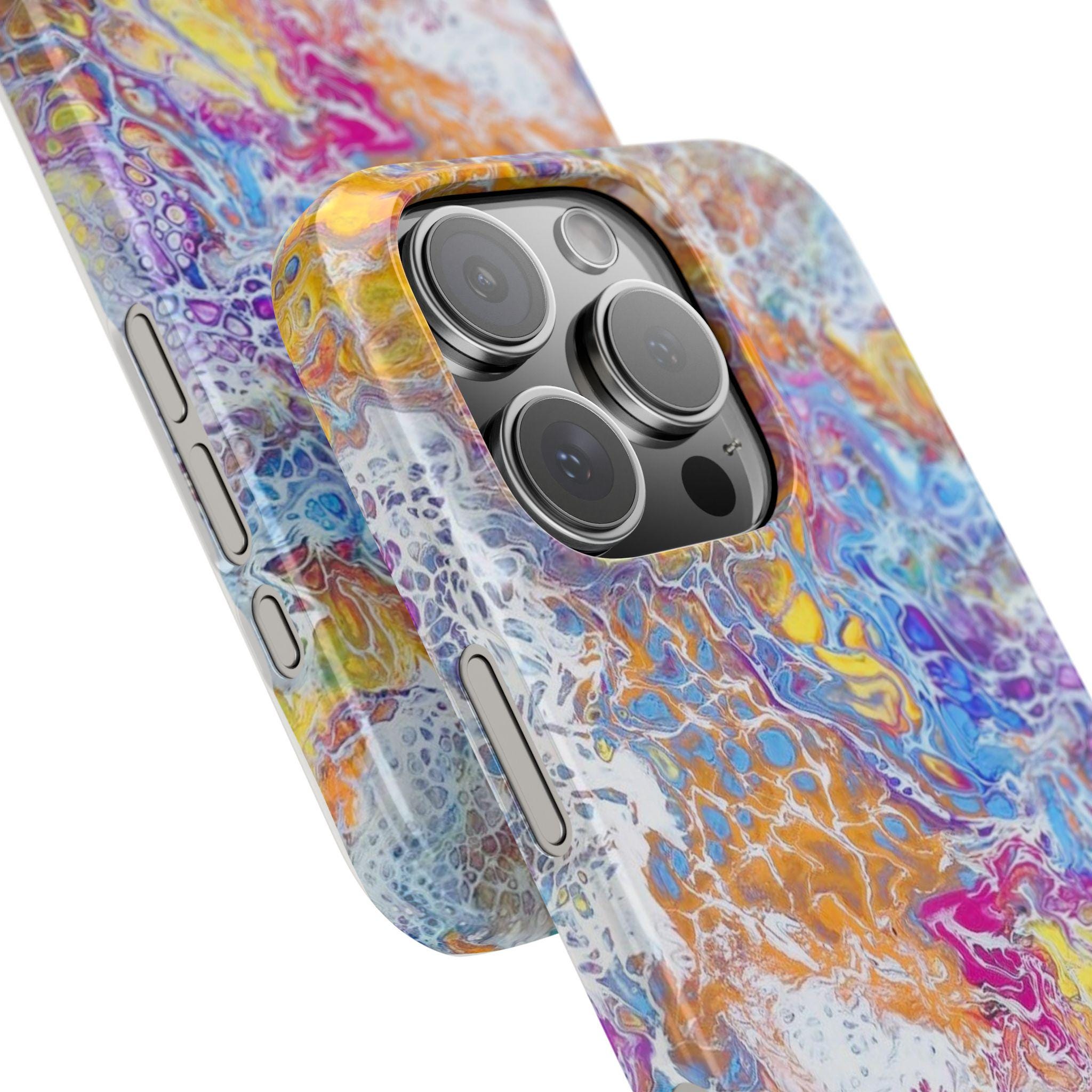 Confetti Orbit Hard Case – Cosmic Swirl Tough Cover for Everyday Impact