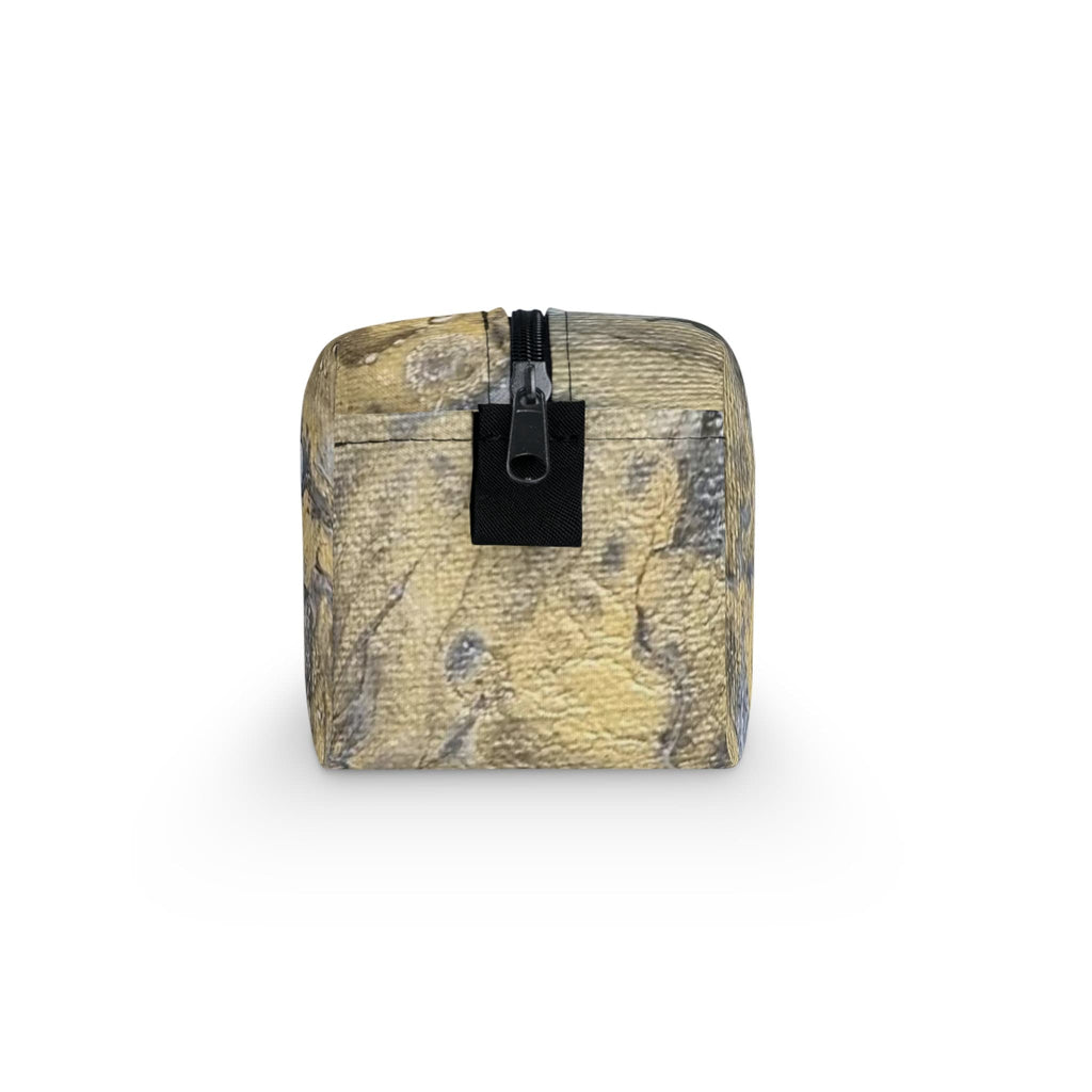 Unisex Toiletry Bag – Marbled Travel Case for Men & Women – Stylish Organizer with Gold Accents