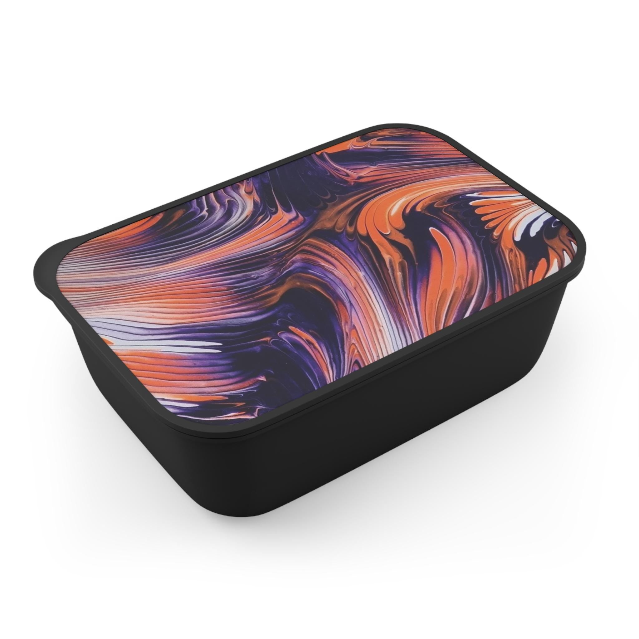 Abstract Swirl Pattern PLA Bento Box