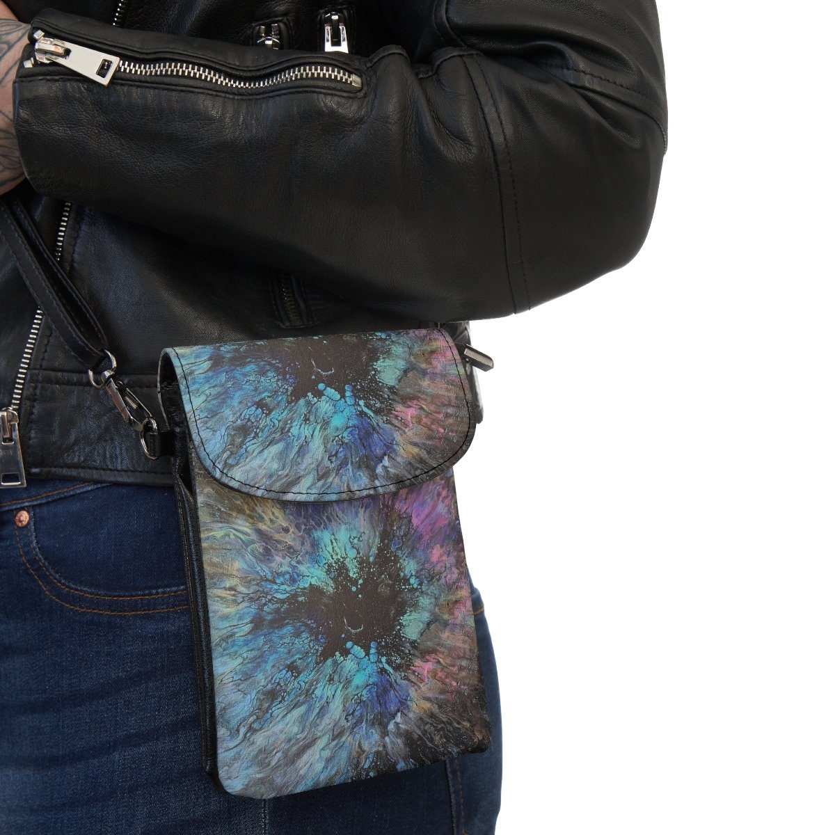 Horizon Splash design Cross Body Bag Phone Holder