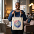 The Universe Has Your Back Tote Bag | Mandala Watercolor Galaxy Canvas