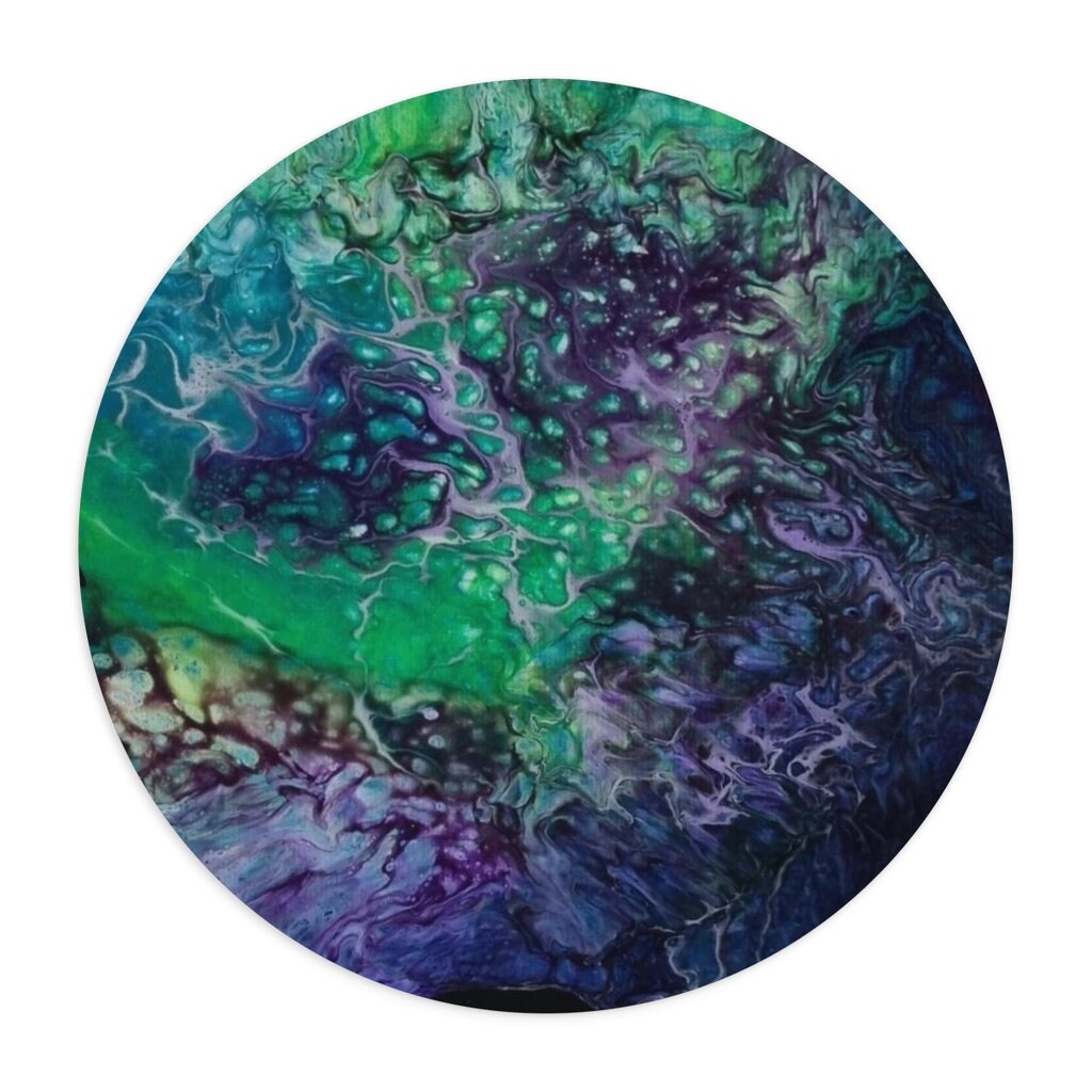 Galaxy Ocean Mousepad – Abstract Sea & Space Swirl – Artistic Desk Mat