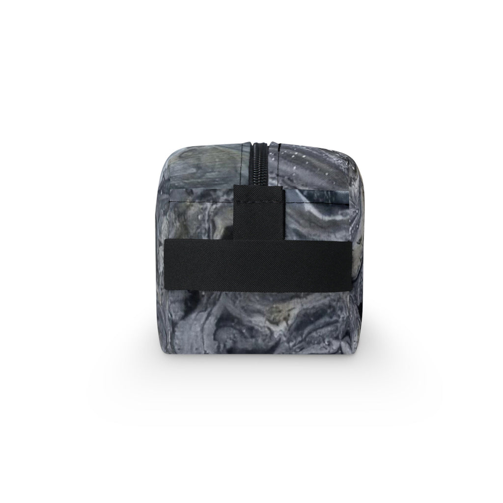 Unisex Toiletry Bag – Marbled Travel Case for Men & Women – Stylish Organizer with Gold Accents