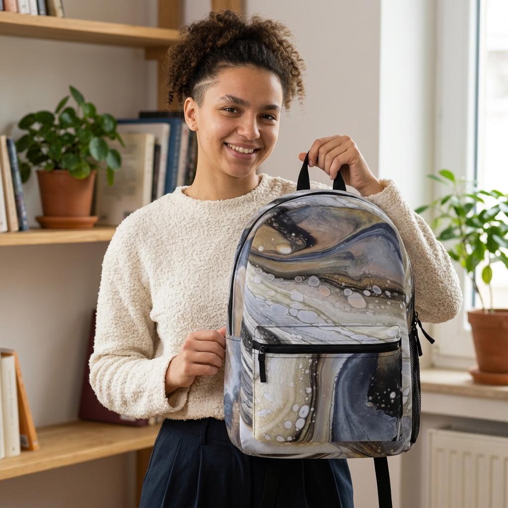 Oyster Gold Everyday Backpack — Spacious, Strong & Beautifully Practical
