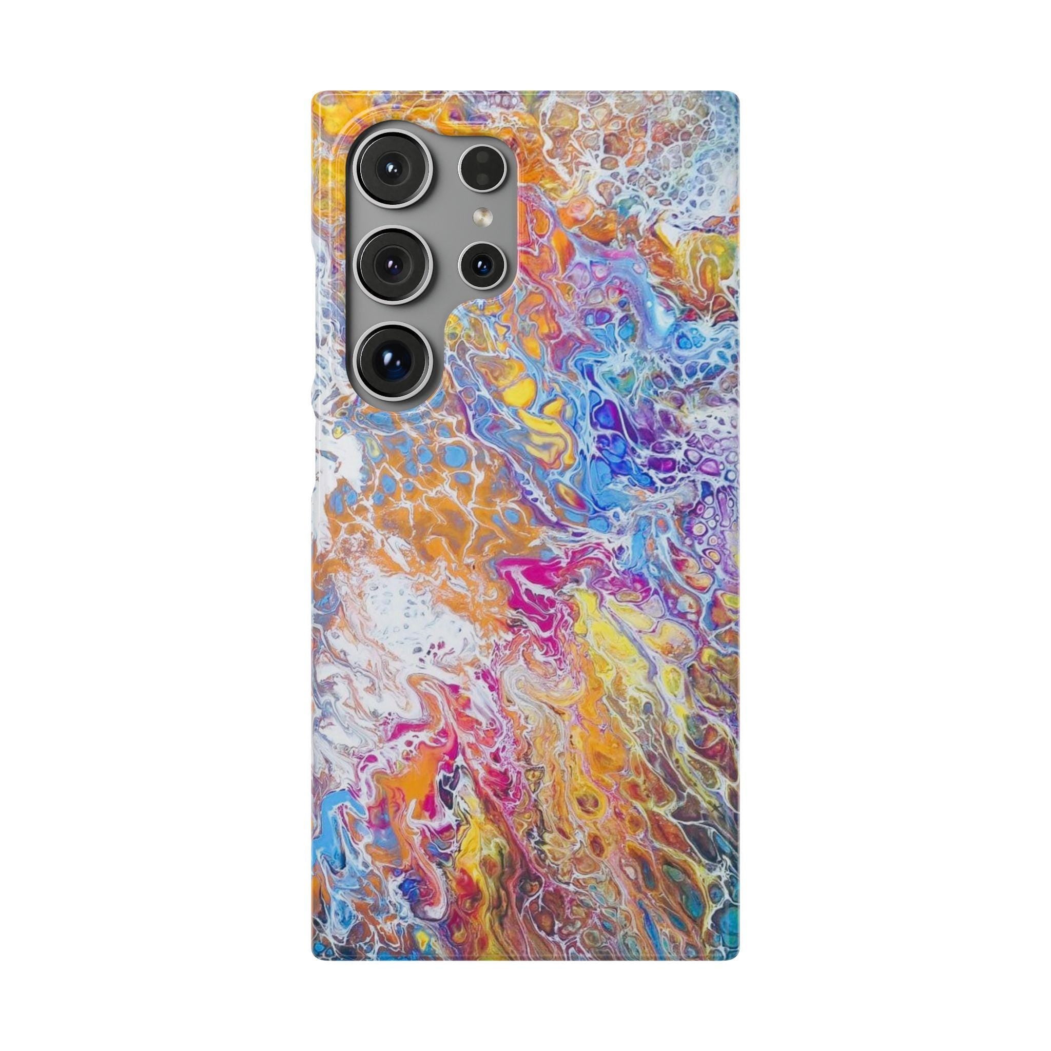 Confetti Orbit Hard Case – Cosmic Swirl Tough Cover for Everyday Impact