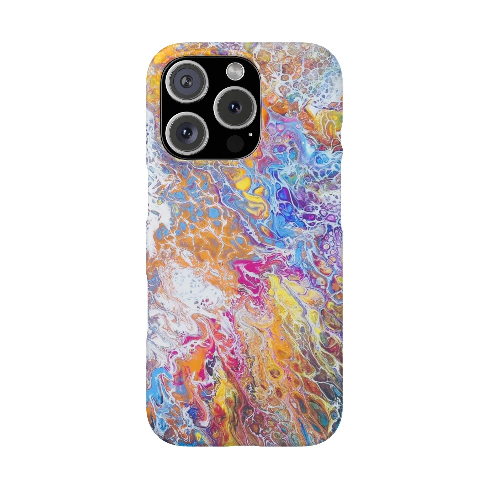 Confetti Orbit Hard Case – Cosmic Swirl Tough Cover for Everyday Impact