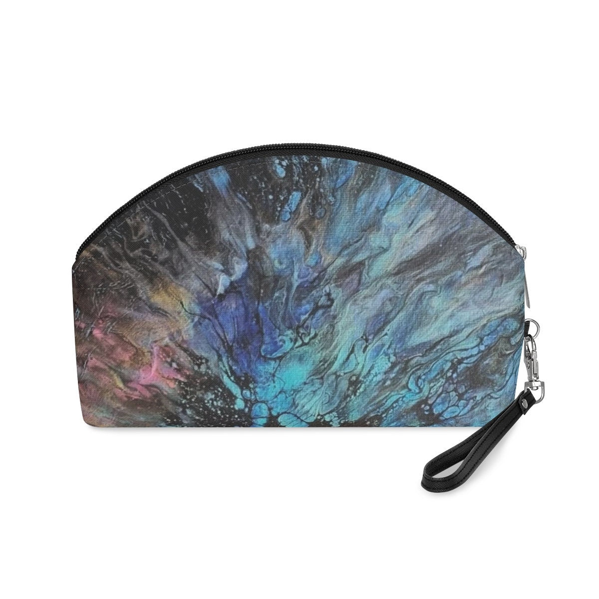 Cosmetic Bag – Abstract Canvas Beauty Case – Travel Organizer for Women
