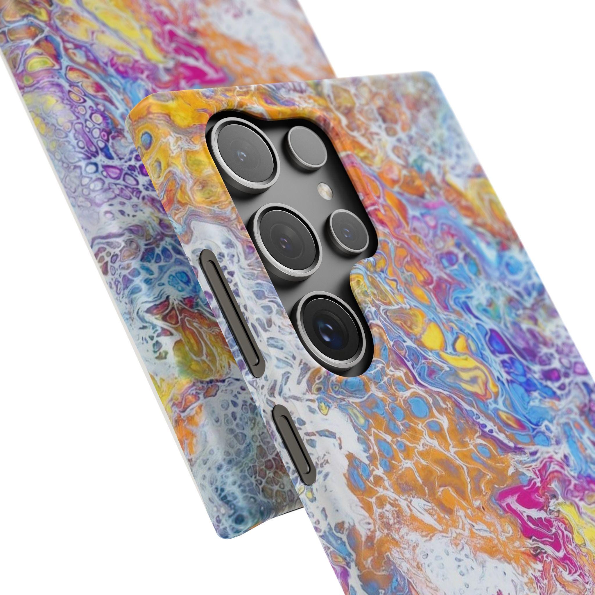 Confetti Orbit Hard Case – Cosmic Swirl Tough Cover for Everyday Impact