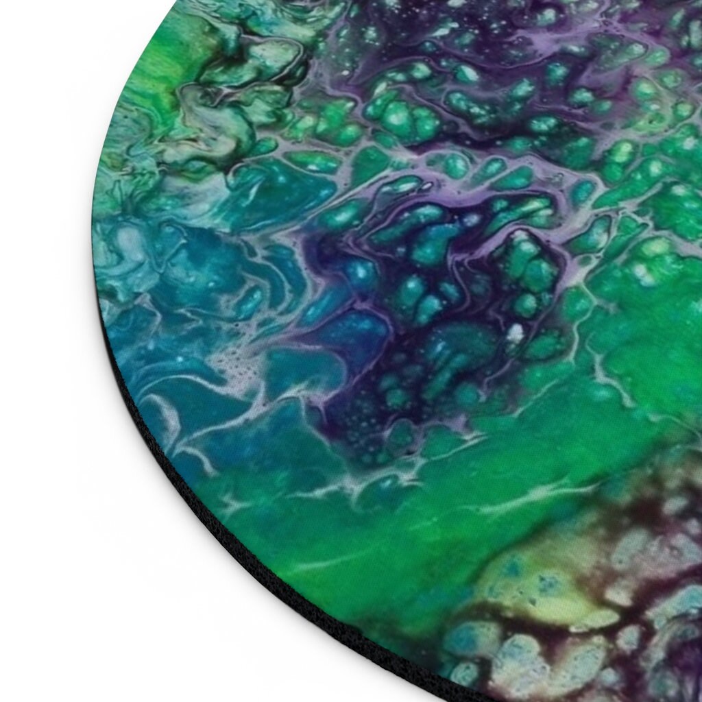 Galaxy Ocean Mousepad – Abstract Sea & Space Swirl – Artistic Desk Mat