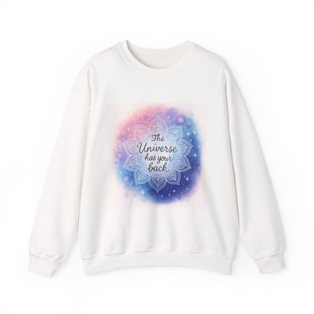 The Universe Has Your Back mandala galaxy Sweatshirt | spiritual affirmation crewneck